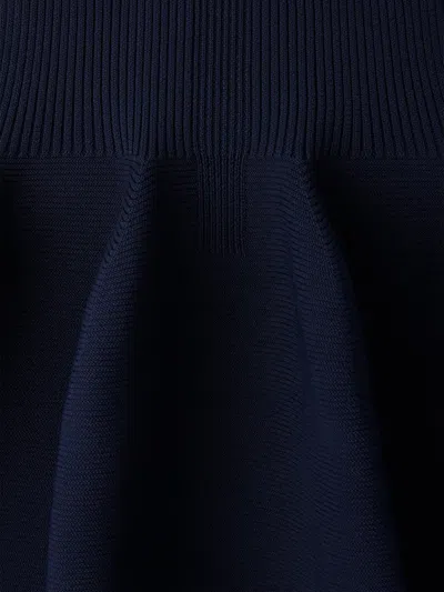 Cfcl 포터리 밴딩 웨이스트 골지 스커트 In Blue