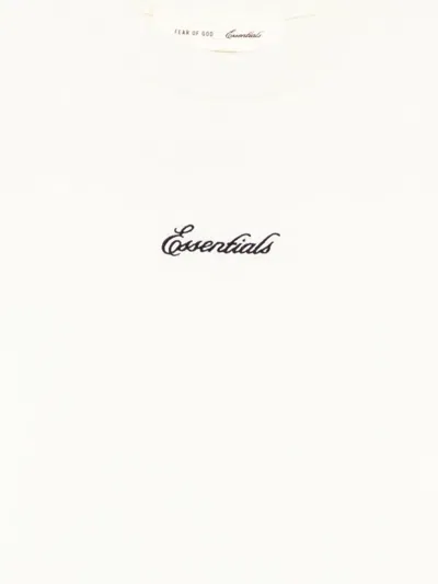 Essentials 시그니처 클래식 반소매 티셔츠 In White