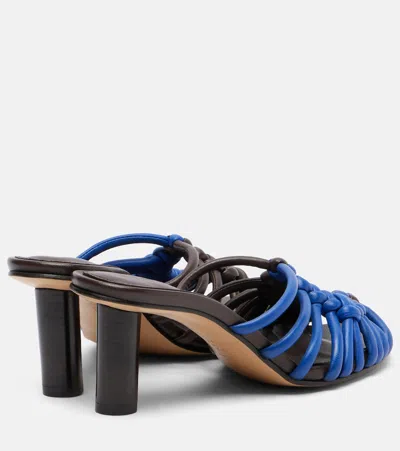 Jw Anderson Plot Woven Leather Sandals In Multi