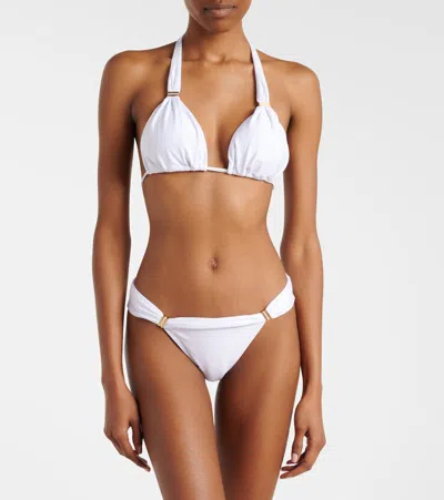 Vix Paula Hermanny Solid Bikini Top In White