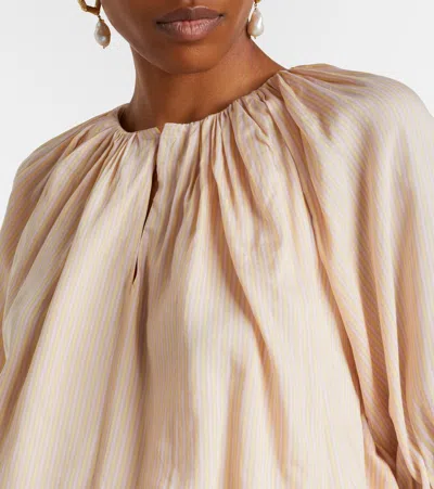 Patou Striped-pattern Top In Brown