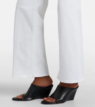Frame High Rise Le Palazzo Crop Jean In Au Natural Clean Raw After In White