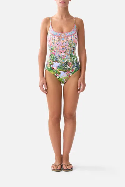 Camilla Scoop Neck One Piece With Scoop Back Turkish Delight In Multi
