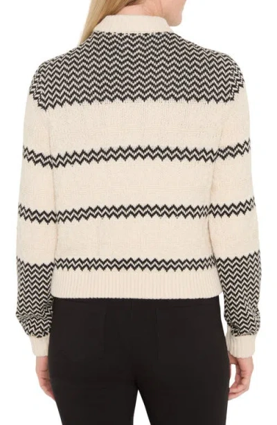 Nic + Zoe Zigzag Bomber Jacket In Multi