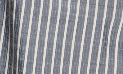 Max Studio Bubble Sleeve Button Front Shirt In Blue