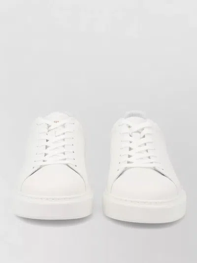Woolrich Lace Up Low Top Shoes Rubber Sole In White