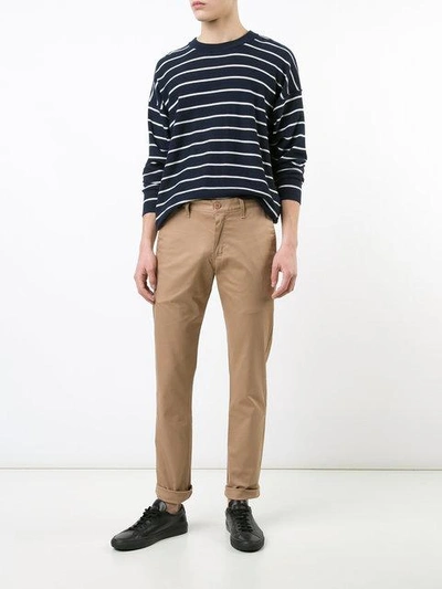 Shop Naked And Famous Classic Chinos In Neutrals