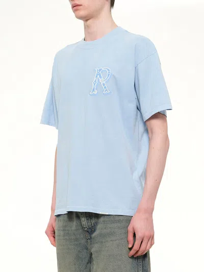 Represent Western Lettering Initials Short Sleeve T Shirt In Blue