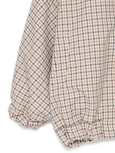 Douuod Checked Jacket In Metallic