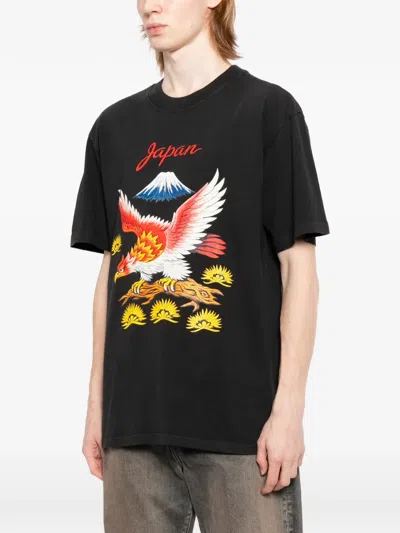 Melt Eagle-print T-shirt In Black