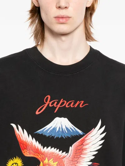 Melt Eagle-print T-shirt In Black