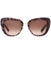 Dolce & Gabbana Gradient Squared Cat-eye Acetate Sunglasses In Brown Gradient