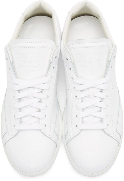 Shop Maison Margiela White Ace Sneakers