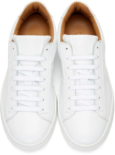 Shop Marc Jacobs White Leather Sneakers