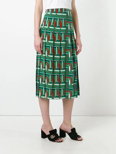 Shop Gucci Bridal Strap Print Skirt