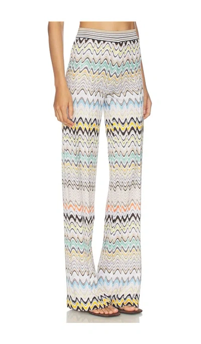 Missoni Pull On Pants Multicolor Beige Light Base In Multi