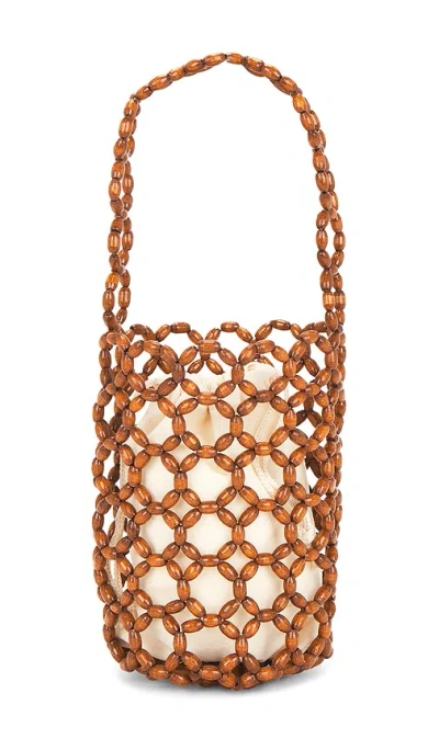 Hat Attack Isla Beaded Mini Bag In Gold