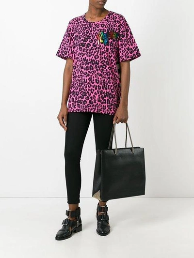 Shop Marc Jacobs Printed Patchwork T-shirt In Black