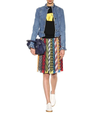 Shop Mary Katrantzou Knitted Printed Skirt