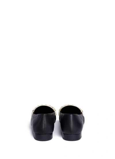 Shop Tory Burch 'gemini Link' Chain Colourblock Leather Loafers In Multi-colour