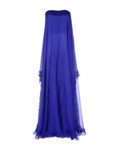 Shop Emilio Pucci Long Dresses In Bright Blue