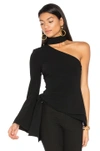 Cinq À Sept Briah One-shoulder Top In Black