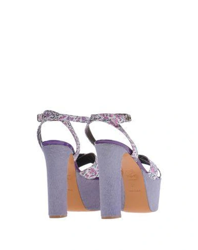 Shop Bruno Magli Sandals In Purple