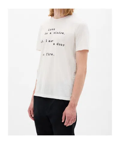 Ann Demeulemeester Baptist Love Is A Window T-shirt In White