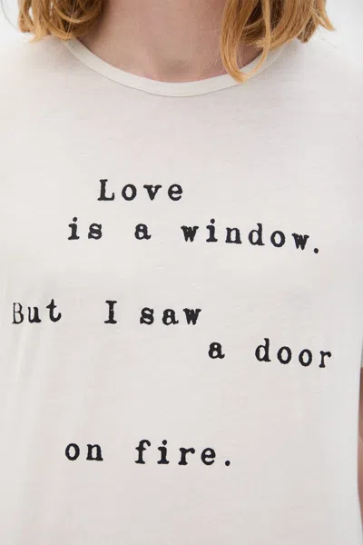 Ann Demeulemeester Baptist Love Is A Window T-shirt In White