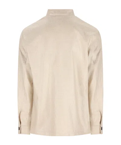 Tagliatore Klein Button-up Jacket In Neutral