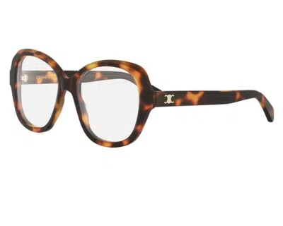 Celine Full Frame Glasses In Brown