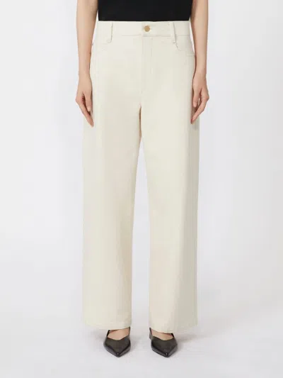 Max Mara Button Trousers In Neutral
