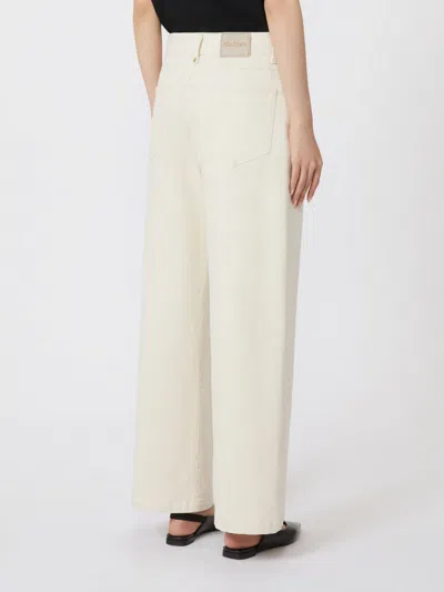 Max Mara Button Trousers In Neutral