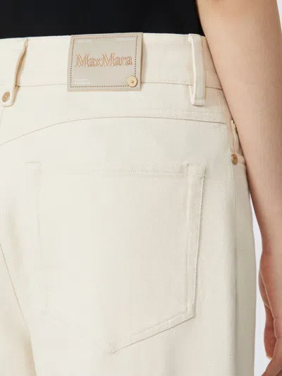 Max Mara Button Trousers In Neutral