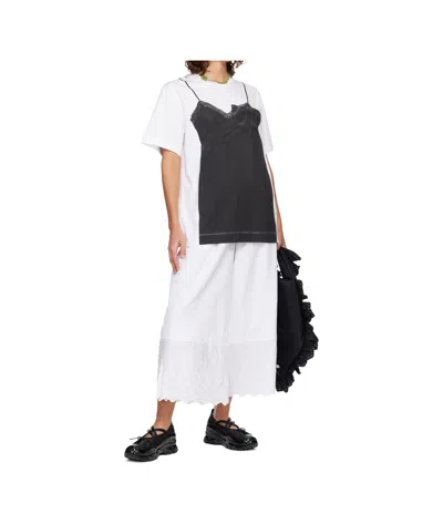 Simone Rocha Top-print T-shirt In Black