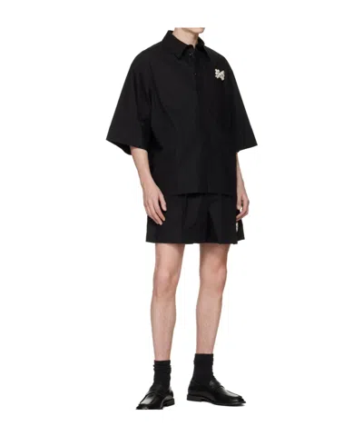 Simone Rocha Belt Loop Shorts In Black