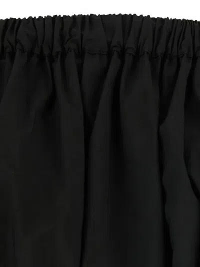 Jucca Off-shoulder Elasticated-hem Top In Black