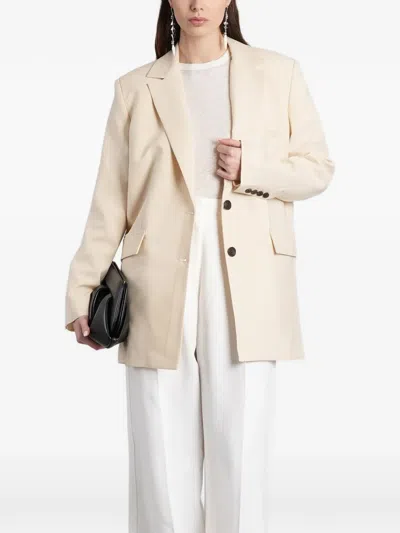 Iro Alapi Oversized Single-breasted Jacket In Neutral