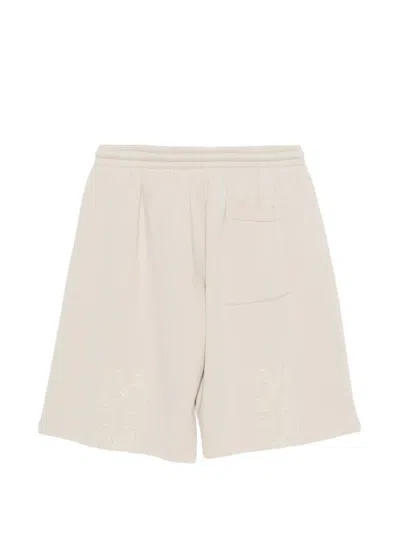 Off-white Logo-print Drawstring Shorts In Neutral