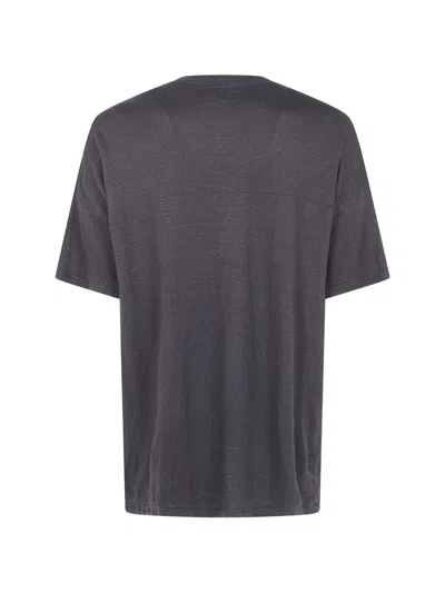 Md75 Linen Oversized T-shirt In Gray