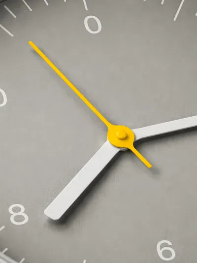 Hay Round Numeric Wall Clock In Gray