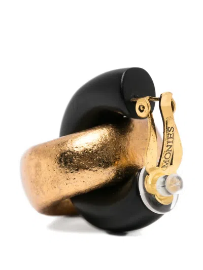 Monies Interlocking-hoop Earrings In Multi