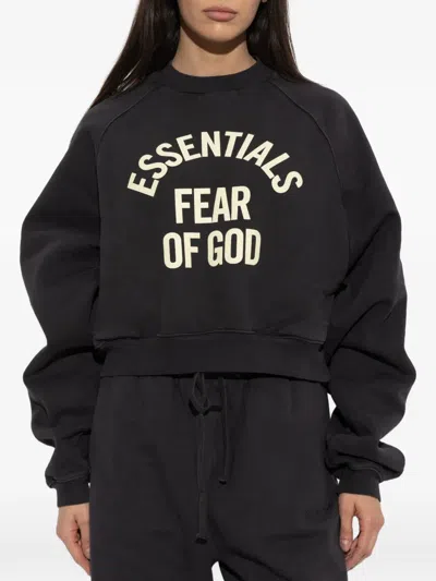 Essentials Logo-print Sweater In Black