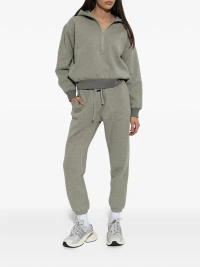 Essentials Drawstring Track Pants In Gray