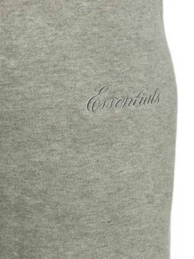 Essentials Drawstring Track Pants In Gray