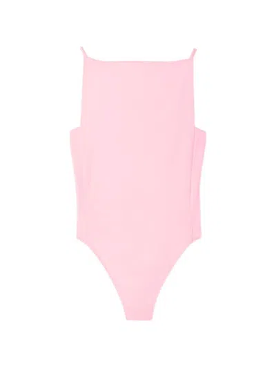 Jacquemus The Sole Open-back One-piece Swimsuit In Pink