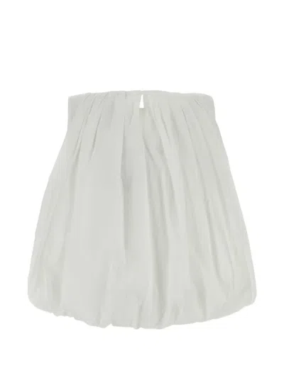 Weekend Max Mara Bubble-hem Top In White