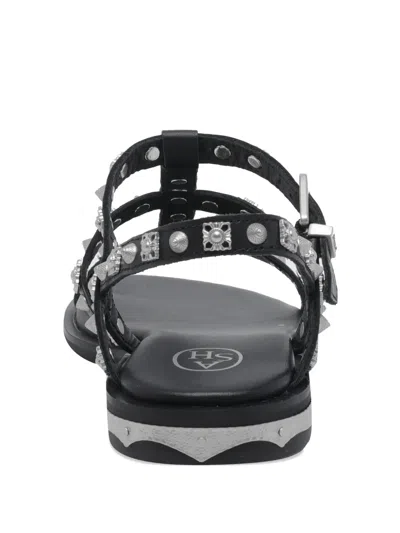 Ash Parka Stud-embellished Sandals In Black