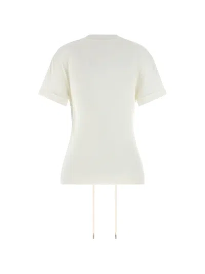 Alexander Mcqueen Mcqueen Cotton Jersey Corset T-shirt In White