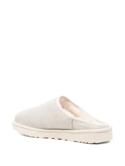 Ugg Crackle-effect Mules In White